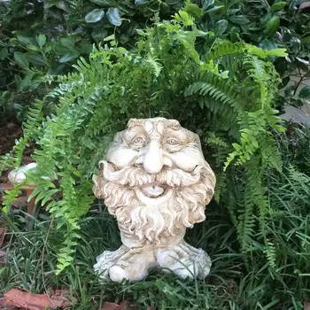 Vtipné Živice kvetináče Domov Umelecké Dekorácie, kvetináče Jemné Zábavné Živice Muggle Tvár Zaujímavé Kvetináč Rastlín Váza na Záhrade