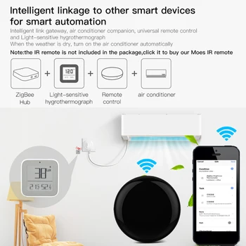 Tuya Zigbee Teplota A Vlhkosť, Senzor Smart Home Krytý Inteligentný Senzor Teplomera Vlhkosť Merač Pracovať S Alexa
