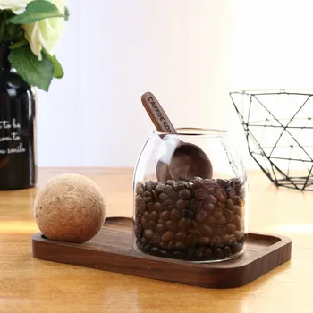 Korok-free bezolovnaté sklo nádoby-čaj zapečatené plechovky, bar skladovanie, kvet nektár, káva fazuľa displej fľaše, kuchynské náradie