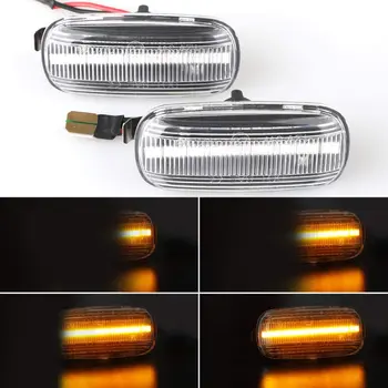 NLpearl 1pair Dynamické LED Bočné Obrysové Svetlo Tečie Žltá Zase Signál Blinker Svetlo pre Audi A3, S3 8P A4 S4 RS4 B6 B7 B8 A6 S6