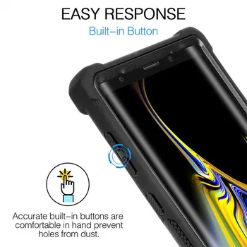 Ťažká Ochranu PC+TPU Jasný Prípad pre Samsung Galaxy S20 Ultra S8 S9 S10 Plus Poznámka 10 Pro 8 9 S10E Shockproof Robustný Kryt