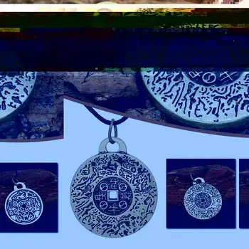 Vlastnosti Feng Shui Peniaze Amulet Náhrdelník Módne Amulet Vintage Náhrdelník ruskej Amulet Šperky, Darček pre Mužov, Ženy