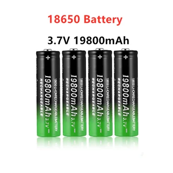 Nový 18650 batéria 3,7 V 19800mAh nabíjateľná liion batérie, Led blesk, batéria 18650 batérie Veľkoobchod + nabíjačka