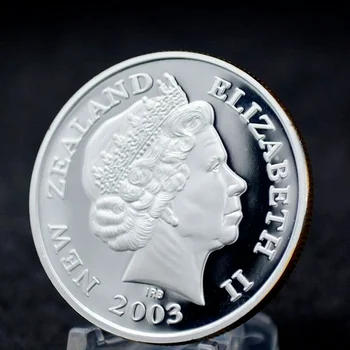 2003 Nový Zéland Elizabeth II Pamätné Mince Darček Výzvou Mince Darček