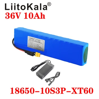 LiitoKala 36V 10Ah 600watt 10S3P lítium-iónová batéria 15A BMS Pre xiao mijia m365 pro klince požičovňa utekať XT60 T Konektor