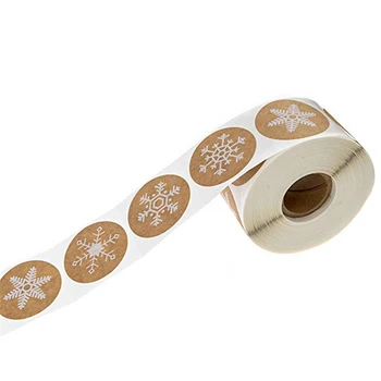 500pcs Kraft nálepky Vianočný Darček Dekorácie-Nálepky na Package Papiernictvo nálepky festival šťastný dekorácie Tesnenie Labels