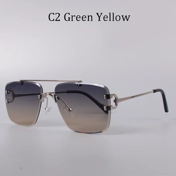 2021 gradient Mužov Carter Drôt C Designer Diamond Cut Slnečné Okuliare Odtiene Pre Ženy, Pánske Luxusné Značky Retro Okuliare zonnebril
