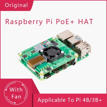 RASPBERRY PI PoE+ Klobúk/PoE Klobúk Oficiálne Power-Over-Ethernet Pridať-na Palube Pre Raspberry Pi 4/3B+