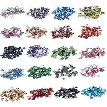 4 mm/6 mm Lesk Kamienkami Crystal Pre pridanie Iskru, aby Papercrafting Karty Remesiel, Takže Šitie Odevu na Nechty, Rýchla oprava Kamene