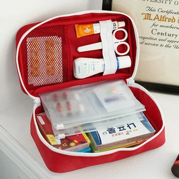 Oxford Nepremokavé Cestovnej Medicíny Taška Prvá Pomoc Kit Medicíny Balík Medical Kabelka Drobnosti Organizovanie Skladovanie Vrecko pre Domov