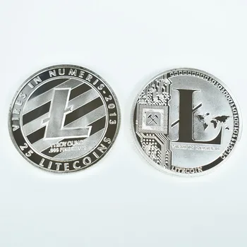 Nový Produkt 40 mm Zlaté Á Litecoin Mince Mail s spin prípade Kovové Pamätné Mince pre Zber