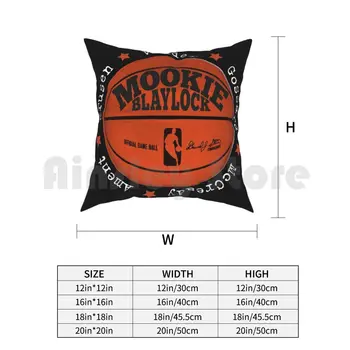 Mookie Blaylock-( Biely Text), obliečky na Vankúš Vytlačené Domov Mäkké DIY Vankúš Pearl Jjam Mookie Blaylock Basketbal Grunge