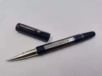 2021 MB Nové Luxusné Monte dedičstva série Egyptský očarený dvoch farebných kovov špeciálne Valčekové guľôčkové Blanc atramentové pero