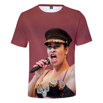 Hot Predaj Speváčka Selena Quintanilla 3d Vytlačené T-shirt Unisex Móda Harajuku Bežné Krátky Rukáv Hip-hop Populárne Streetwear