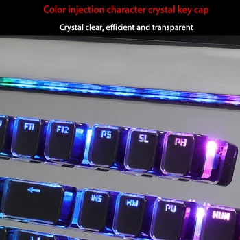 Priehľadný Kryštál Keycap Dva-Farba Vstrekovanie Keycap Charakter Vypínač Osvetlenia Spp Osobné Keycap Reálne Mechanické Klávesnice