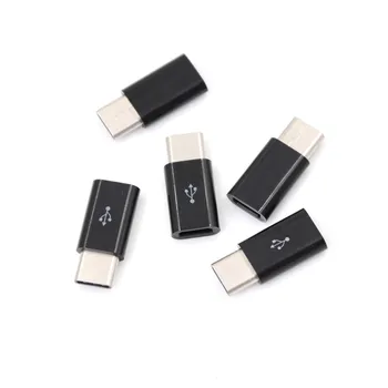 5 ks/veľa USB 3.1 Typ-C Samec Konektor Micro USB 2.0 5Pin Žena Údajov Adaptér Prevodník USB Typ C Adaptér Veľkoobchod