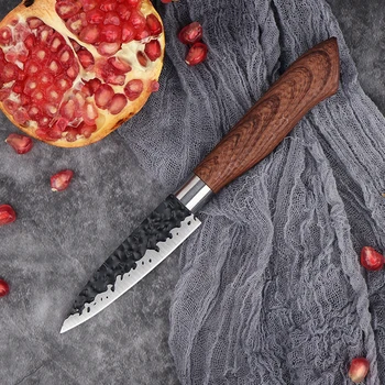 Kuchynské nože Profesionálne ovocie nôž Kuchynských Nožov Japonský Vysoko Uhlíkovej Nerez Imitácia Damasku Vzor Nôž