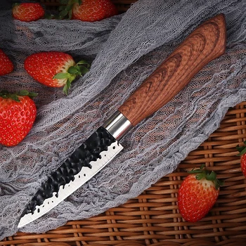 Kuchynské nože Profesionálne ovocie nôž Kuchynských Nožov Japonský Vysoko Uhlíkovej Nerez Imitácia Damasku Vzor Nôž