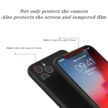 Shockproof Prípade Mäkké Zadný Kryt Pre Apple iPhone 11 12 Pro Max XR X XS Max Objektív Ochrana Silikónové Luxusný Telefón Prípade