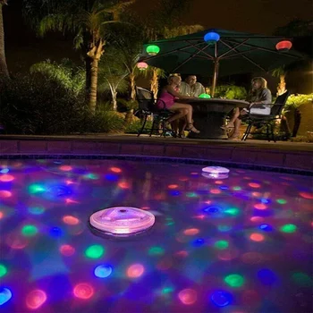 Plávajúce Podvodné Svetlo RGB Bazén Svetlo Ponorné LED Disco Party Svetlo Svietiť Zobraziť Bazén Príslušenstvo Záhradné Svetlo