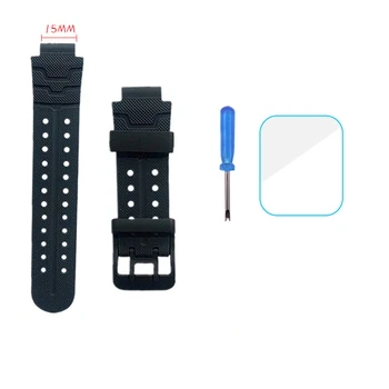 NOVÝ 15 mm Bežné Šport Muž Watchband Pracky Silikónové hodinky Remienok Vymeniteľné Nepremokavé smart Hodinky Príslušenstvo Pre Xiao Xiaoxun