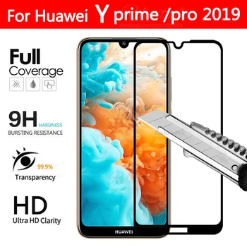 Y6 pro 2019 Úplné pokrytie Tvrdeného Skla Pre Huawei Y5 Y6 Y7 predseda pro 2019 Pre Huawei huawey hauwei y 6 7 Ochranné sklo film