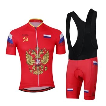 RUSKO Národnej vlajky cyklistika dres ciclismo rukávy košele súpravy bicicleta tesný RUSKO 2020 MTB cyklistické oblečenie čína populárne