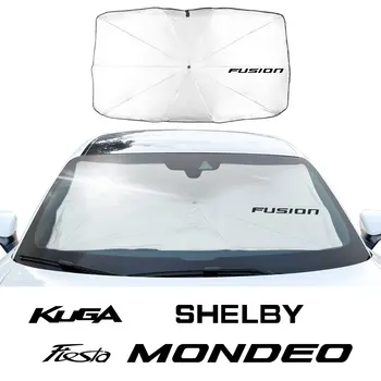 Čelného skla Slnečník Proti UV Protector Parasol Pre Ford Ecosport Eege Uniknúť Mustang Fiesta Fusion Ghia Kuga Auto Príslušenstvo