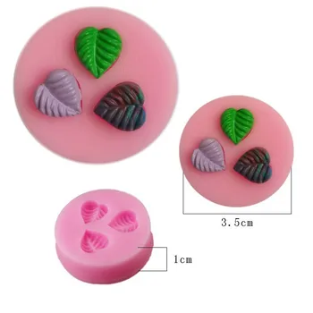 Listy Silikónové Tortu Formy 3D Listy Fondant Cupcake Želé Cukríky, Čokoládové Dekorácie Pečenie Nástroj Formy Plesne HOBBY Ručné