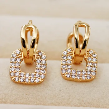RLOPAY Nové Duté Hoop Náušnice pre Ženy, Zlatá Farba Okrúhle Náušnice Luxusné Šperky na Výročie Svadby Darček acessories