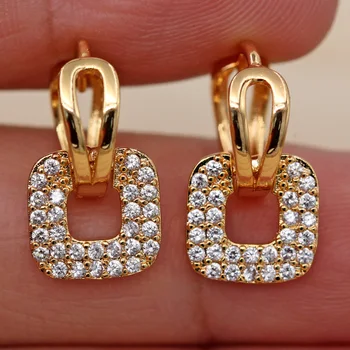 RLOPAY Nové Duté Hoop Náušnice pre Ženy, Zlatá Farba Okrúhle Náušnice Luxusné Šperky na Výročie Svadby Darček acessories