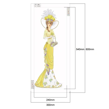 5D DIY Špeciálne-shape-Diamond Maľovanie Šaty Lady Čiastočné Vŕtať Mozaikové Umenie Drahokamu Držiak na Stenu Prilepiť Ručné Remeslá Domov Zariadených izbách