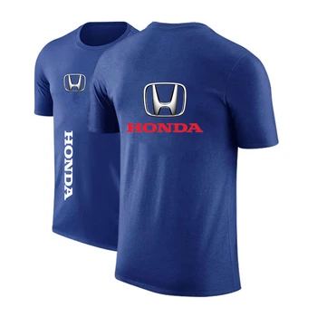 Pánske Auto Honda Logo Posádky Krku Pohodlie Tlač Harajuku Slim Ležérny Top Mikina Bežné Pohodlie Nášivka T-Shirt