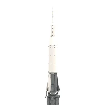 MOC 37172 Delta II Mesiac Apollo Saturn Buliding Bloky Model Vesmíru Nosnej Rakety Domáce Dekorácie Deti Mozog Hry, Hračky Darček