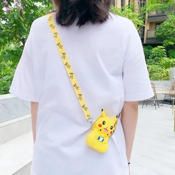 Pokemon Lete Pás Taška Pikachu Málo Fire Dragon Jenny Korytnačka Krásne Model Silikónové Taška Detí k Narodeninám