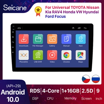 Seicane 10 Palcový 2Din Univerzálny Android 9.1 GPS Navi Stereo Multimediálny Prehrávač Pre Honda, VW Hyundai Kia Suzuki Toyota, Nissan