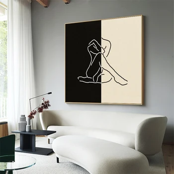 Abstraktný Obrázok Maľovanie na Plátno na Stenu Pop Art Obraz Vytlačený A Plagát Na Obývacia Izba Domov Kávy Dekorácie
