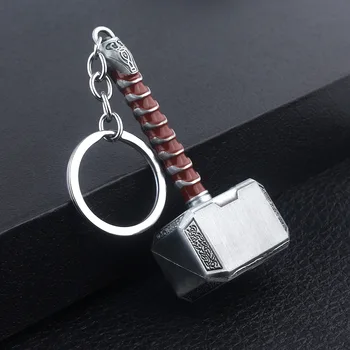 2021 Nový Film Fanúšikov Thor Kladivo Kovové Keychain Muži Ženy Auto Keyring Príslušenstvo