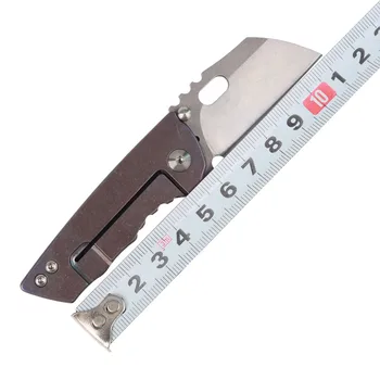 MASALONG kni215 Ultra Mini Skladací Vreckový Nôž D2 Čepeľ, TC4 Titánu Rukoväť Vysokej kvality skladací nôž