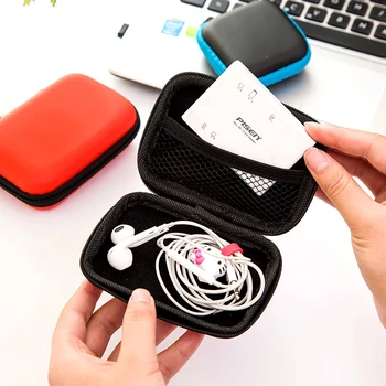 Slúchadlá Slúchadlá Prípade Slúchadlá Slúchadlá Box S Hákom Prenosné Úložisko Pre Pamäťovú Kartu, USB Kábel Organizátor Mini Roztomilý Taška