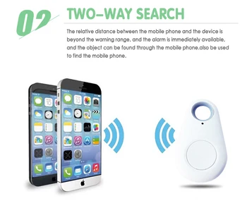 Anti-Stratené Mini Alarm Peňaženky Key Finder Smart Tag Bluetooth Tracer GPS Lokátor Keychain Psa Dieťa Tracker Hot Key Finder