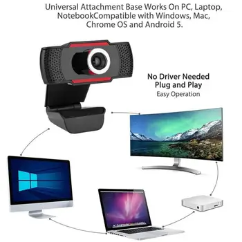 Mini Kamera, USB Hd 1080P Full Hd 720P Webová Kamera Ingebouwde Microfoon Draaibare Usb Konektor Web Cam Pre Pc Počítač, Notebook Ploche