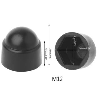 10Pcs M6 M8 M10 M12 Skrutka Matica Dome ochranný kryt Pokrýva Vystavení Hexagon Plastové