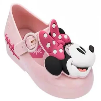 2021 Disney Nové Mini Melissa Baby Girl Jelly Sandále Todler Dievča Topánky Dievčatá Ploché Lete Mickey Dievčatá Sandále Melissa Topánky