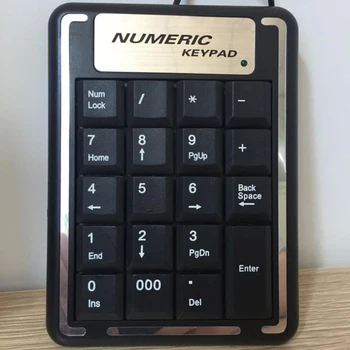 Univerzálny numerická klávesnica USB Drôt Mini číslo Klávesnice keycap pre Prenosný POČÍTAČ, Počítača Num 18 Tlačidlá Klávesnice účtovníčka