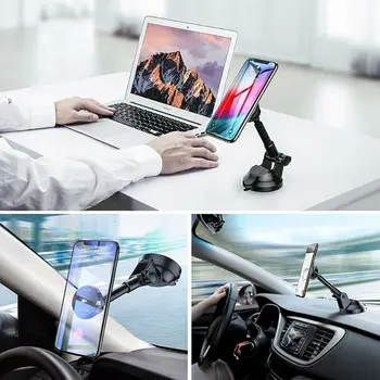 Magnetické Auto Držiaka Telefónu, 360° Rotácia Bulík Teleskopická Auta, Stojan na GPS Navigácie Univerzálny Pre iPhone Samsung Huawei Sony