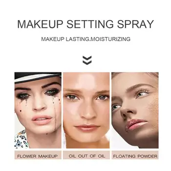 60ML Dlhotrvajúci make-up Nastavenie Sprej Transparentné Hydratácie Nepremokavé Sweatproof Oil Control Chrániť make-up, Kozmetické Hmly