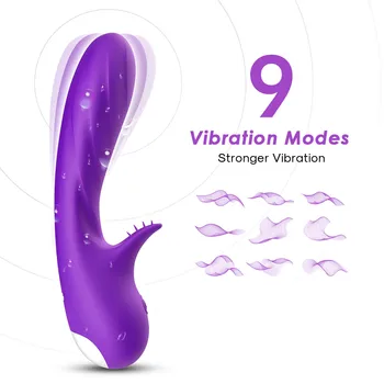 Silikónový Vibrátor Pre Páry USB Nabíjateľné 9 Režimov Silný G Mieste Pošvy Orgazmus Ženy Stimulácia sexuálnu Hračku Pre Ženy