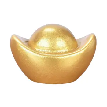 HOT PREDAJ!!! Sľubný Imitácia Gold Ingot Ornament Plastové Maskot Displej Remesiel Domova