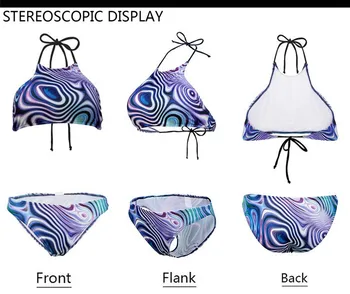FORUDESIGNS Nový Príchod Vlastné Vlastné Logo/Image/Tlač Fotografií Žien Bikini Set dvojdielne Plavky Kúpaní Plavky 2020